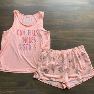 JOYSPUN Soft Pink Pajama 2 Piece Set